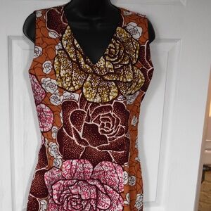 NWOT Main Coutoure Coup De Coeur Fleur Floral Rose Dress